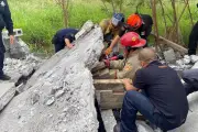 Lesionado al caerle losa encima en obra