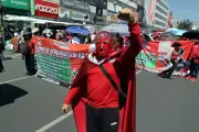 Marcha de la CNTE al Zócalo en el Día del Maestro