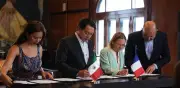 Mario Delgado firma acuerdo con Francia para fortalecer educación técnica
