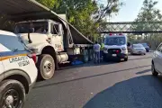 Motociclista choca y es arrollado por camión en GAM