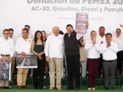 PEMEX entrega apoyos a Puebla para infraestructura y seguridad