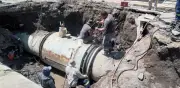 Reparación de megafuga en Iztapalapa alcanza 80% de avance