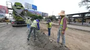 Supervisan patio para vehículos de plataforma en Aeropuerto de Guadalajara