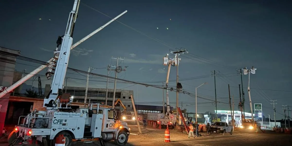 CFE ejecuta obras estratégicas para garantizar suministro eléctrico en Tren Buenavista-AIFA