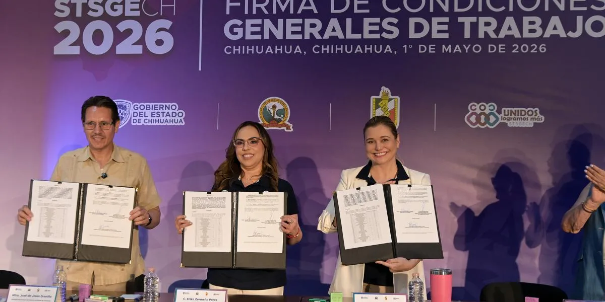 Maru Campos anuncia aumento salarial del 6% a sindicalizados por tercer año consecutivo