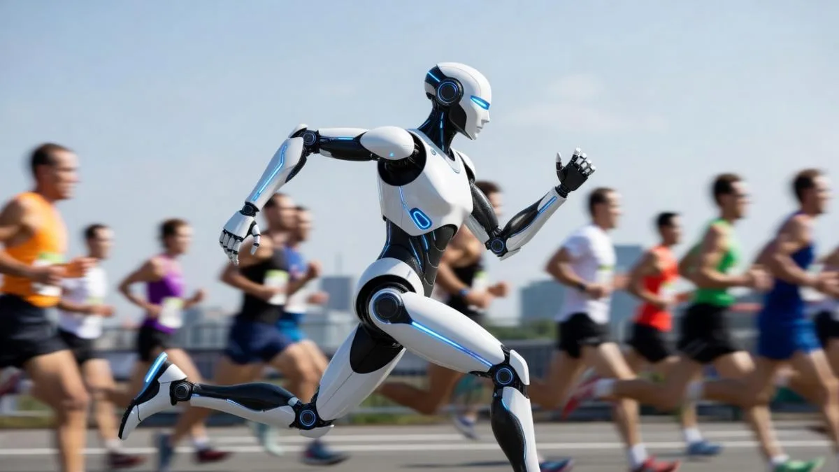 Robot chino supera récord humano en media maratón