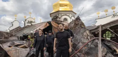 Ataque ruso masivo en Ucrania: 11 muertos y catedral de Kiev destruida