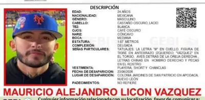 Buscan a Mauricio Alejandro, desaparecido en Apodaca, Nuevo León