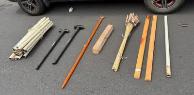Confiscan mazos y tubos a manifestantes cerca del Estadio CDMX