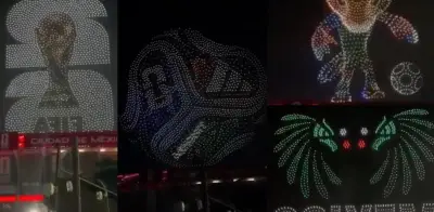 Filtran espectacular prueba de drones en el Estadio Ciudad de México para el Mundial 2026