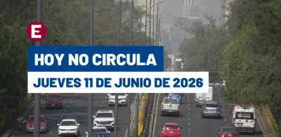 Hoy No Circula 11 junio 2026: autos con placas 1 y 2 no circulan en CDMX y Edomex