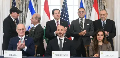 Líbano, Israel y EE.UU. firman acuerdo marco para la paz en Oriente Medio