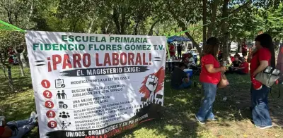 Maestros de Coahuila protestan en la Secretaría de Educación