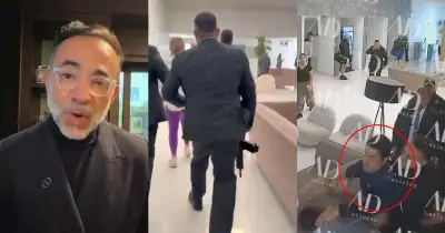 VIDEOS: Alcalde de Metepec golpea a civil con escoltas armados y luego se disculpa