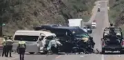 Choque frontal en autopista México-Oaxaca deja siete muertos y diez heridos