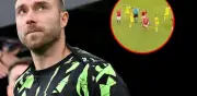 Christian Eriksen se desploma otra vez en partido de Dinamarca