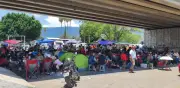 CNTE amplía campamento en Oaxaca y mantiene presión con bloqueos