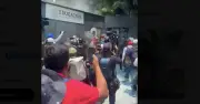 CNTE irrumpe en SEP CDMX: destrozos y tensión en protesta magisterial