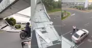 Colapsa parte de puente peatonal en Terminal 1 del AICM; hay una lesionada