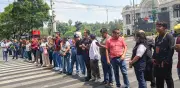 Comerciantes del Centro Histórico protestan por cierres viales