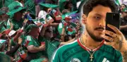 Estadio retumba con 'Adiós Amor' de Nodal en México vs Sudáfrica