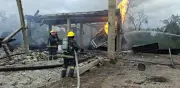 Explosión en almacén clandestino de gas LP en Tepeaca, Puebla