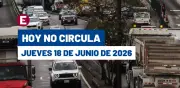 Hoy No Circula 18 junio 2026: autos con engomado verde y placas 1-2 no circulan