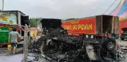 Incendio en casa rodante del Circo Chino de Pekín en Tuxtla Gutiérrez