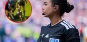 Katia Itzel rescata a árbitro Felix Zwayer con 'pócima' en Mundial 2026