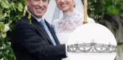 La tiara familiar de Harriet Sperling en su boda con Peter Phillips