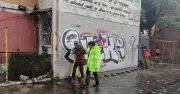 Mega fuga de agua en Periférico Oriente afecta vialidad en Iztapalapa