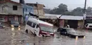 Tromba en Tulancingo: inundaciones y caos vehicular en carretera a Cuautepec
