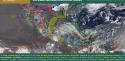 Vigilan zona de posible ciclón en el Atlántico; lluvias fuertes en CDMX y Edomex