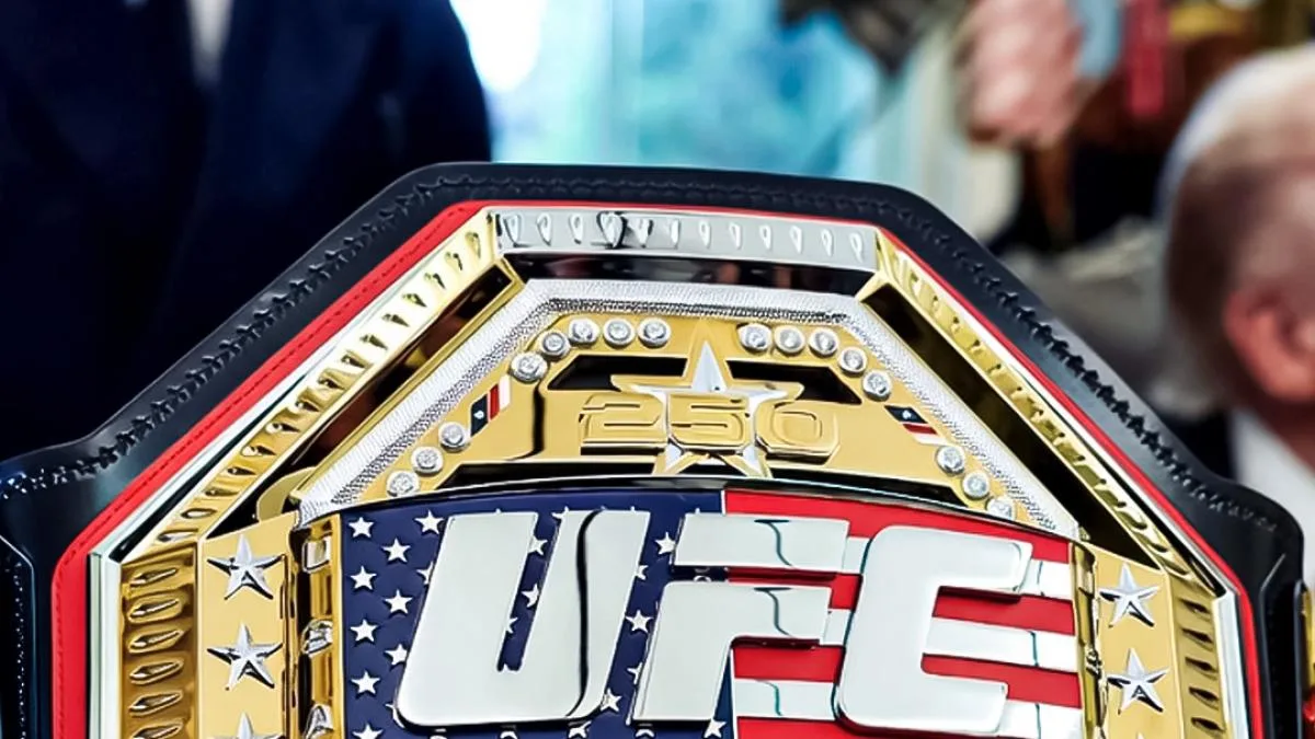 Presentan cinturón de UFC Freedom 250 en la Casa Blanca con Trump y campeones