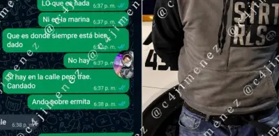 Capturan en Iztapalapa a presunto robamotos; circula chat con su pareja