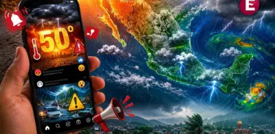 Desmienten tormenta negra y canícula de 50°C en México; clima real