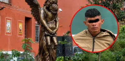 Detienen a ladrón de esculturas de bronce en iglesia de CDMX