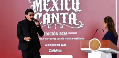 El Bogueto en Mañanera de Sheinbaum: promueve México Canta 2026