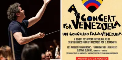 Gustavo Dudamel anuncia concierto benéfico por Venezuela y su despedida de LA Phil