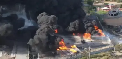 Incendio en Nuevo León deja tres heridos y un desaparecido en Pesquería