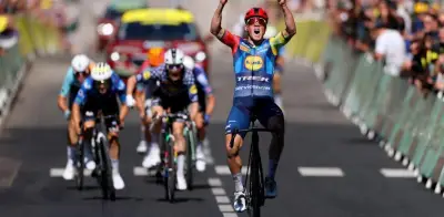 Mads Pedersen gana la etapa 4 del Tour de Francia 2026; Torstein Træen nuevo líder