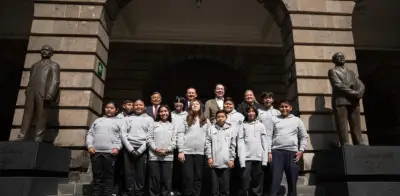 Mario Delgado y Díaz Mena reconocen a ganadores de la Olimpiada del Conocimiento 2026