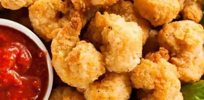 Palomitas de camarón crujientes al horno: receta saludable para niños