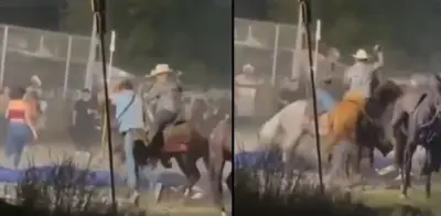 Pelea a machetazos en Ahome: jinetes se enfrentan sin detenidos