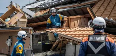 Terremoto en Japón: 30 muertos, buscan sobrevivientes en centro comercial