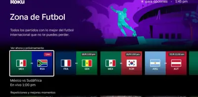 Zona de Deportes en Roku: éxito durante el Mundial y cómo usarla