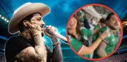 Acusan a Nodal de ignorar a Ángela Aguilar en partido de México; video viral