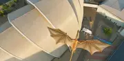 Captan supuesto dragón volando sobre Glasgow; es maqueta de HBO