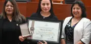 Congreso de Tlaxcala reconoce trayectoria de periodista Miriam Bueno con Presea Miguel N. Lira