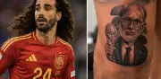 Cucurella se tatúa a Luis de la Fuente tras ganar el Mundial 2026